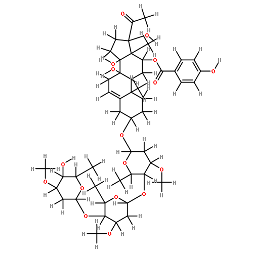 qinyangshengenin-3-O-beta-D-oleandropyranosyl-(1->4)-beta-D-oleandropyranosyl-(1->4)-beta-D-cymaropyranoside