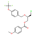 (R)-3-Chloro-2-((4-(trifluoromethoxy)benzyl)oxy)propyl 4-methoxybenzoate