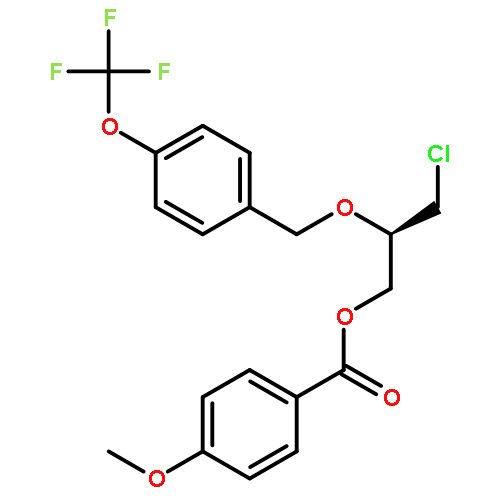 (R)-3-Chloro-2-((4-(trifluoromethoxy)benzyl)oxy)propyl 4-methoxybenzoate