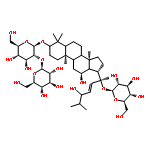 b-D-Glucopyranoside, (3b,12b,22E)-20-(b-D-glucopyranosyloxy)-12,24-dihydroxydammar-22-en-3-yl 2-O-b-D-glucopyranosyl- (9CI)