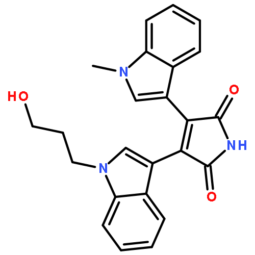 3-[1-(3-Hydroxypropyl)-1H-indol-3-yl]-4-(1-methyl-1H-indol-3-yl)-1H-pyrrole-2,5-dione