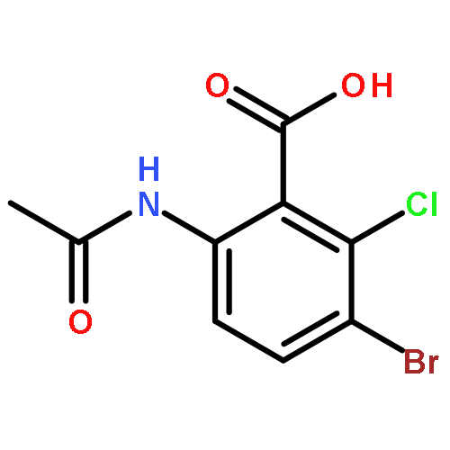 6-acetamido-3-bromo-2-chloro-benzoic acid