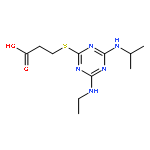 Propanoic acid,3-[[4-(ethylamino)-6-[(1-methylethyl)amino]-1,3,5-triazin-2-yl]thio]-