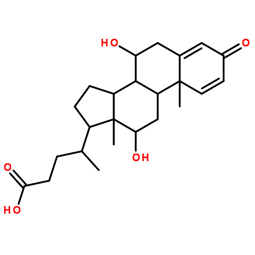 7alpha,12alpha-dihydroxy-3-oxo-1,4-choladienoic acid