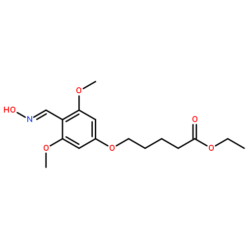 ethyl 5-(4-hydroximinomethyl-3,5-dimethoxyphenoxy)valerate