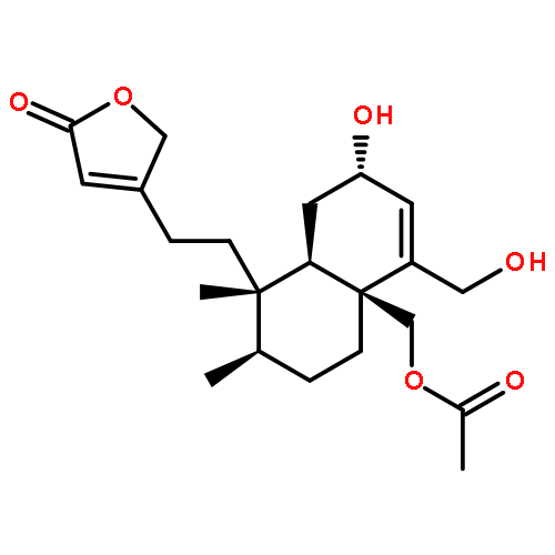 2(5H)-Furanone,4-[2-[(1S,2R,4aS,7S,8aR)-4a-[(acetyloxy)methyl]-1,2,3,4,4a,7,8,8a-octahydro-7-hydroxy-5-(hydroxymethyl)-1,2-dimethyl-1-naphthalenyl]ethyl]-