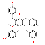 3,3'-dihydroxy-5-methoxy-2,4,6-tri(4-hydroxybenzyl)bibenzyl