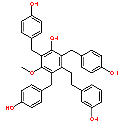 3,3'-dihydroxy-5-methoxy-2,4,6-tri(4-hydroxybenzyl)bibenzyl