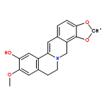 8-hydroxy-9-methoxy-11,12-dihydro-[1,3]dioxolo[4,5-h]isoquino[2,1-b]isoquinolinylium