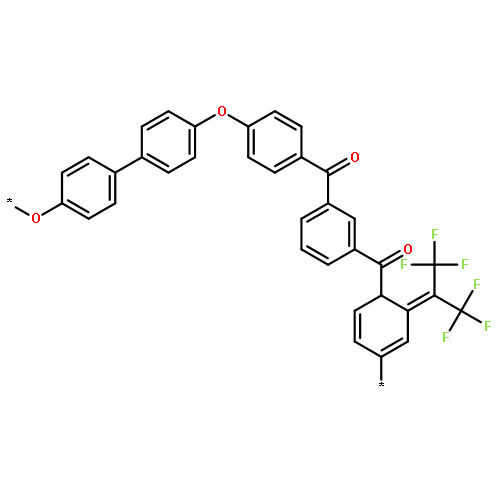 Poly[oxy-1,4-phenylene[2,2,2-trifluoro-1-(trifluoromethyl)ethylidene]-1,4-
phenyleneoxy-1,4-phenylenecarbonyl-1,3-phenylenecarbonyl-1,4-phenyl
ene]