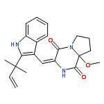 (3Z)-8a-methoxy-3-{[2-(2-methylbut-3-en-2-yl)-1H-indol-3-yl]methylidene}hexahydropyrrolo[1,2-a]pyrazine-1,4-dione