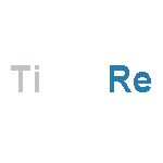 Rhenium, compd. with titanium (1:1)