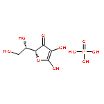 L-threo-hex-1-enofuranos-3-ulose - phosphoric acid (1:1)