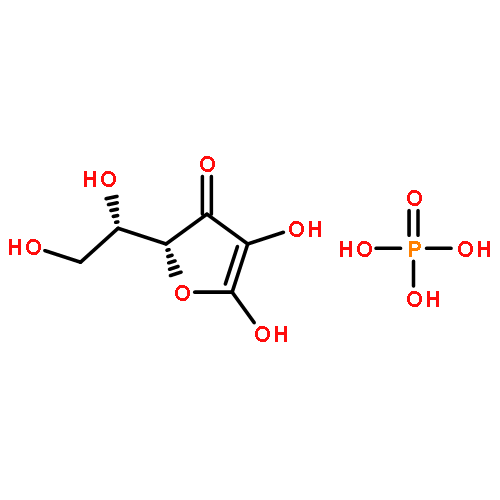 L-threo-hex-1-enofuranos-3-ulose - phosphoric acid (1:1)