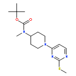 tert-Butyl methyl(1-(2-(methylthio)pyrimidin-4-yl)piperidin-4-yl)carbamate