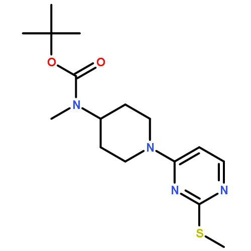 tert-Butyl methyl(1-(2-(methylthio)pyrimidin-4-yl)piperidin-4-yl)carbamate