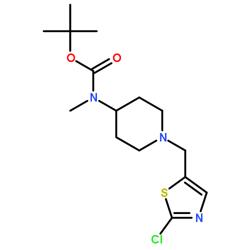 tert-butyl N-[1-[(2-chloro-1,3-thiazol-5-yl)methyl]piperidin-4-yl]-N-methylcarbamate