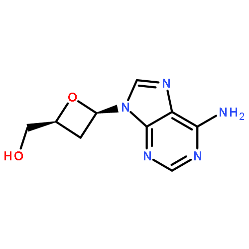 2-Oxetanemethanol,4-(6-amino-9H-purin-9-yl)-, (2S-cis)- (9CI)