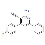 3-Pyridinecarbonitrile, 2-amino-4-(4-fluorophenyl)-6-phenyl-