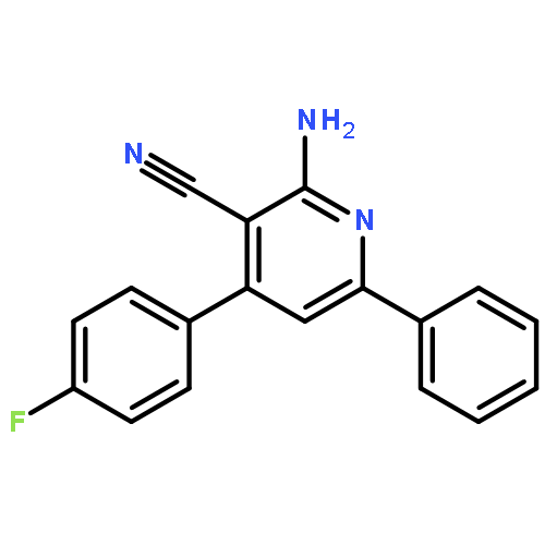 3-Pyridinecarbonitrile, 2-amino-4-(4-fluorophenyl)-6-phenyl-