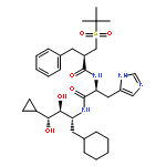 1H-Imidazole-5-propanamide,N-[(1S,2R,3S)-1-(cyclohexylmethyl)-3-cyclopropyl-2,3-dihydroxypropyl]-a-[[(2S)-2-[[(1,1-dimethylethyl)sulfonyl]methyl]-1-oxo-3-phenylpropyl]amino]-,(aS)-