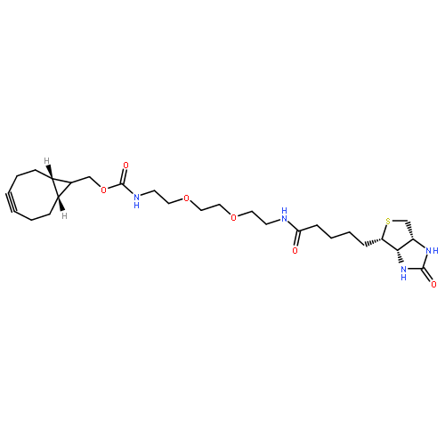 8-(+)-biotinylamino-3,6-dioxa-octyl (1R,8S,9s)-bicyclo[6.1.0]non-4-yn-9-ylm ethyl carbamate