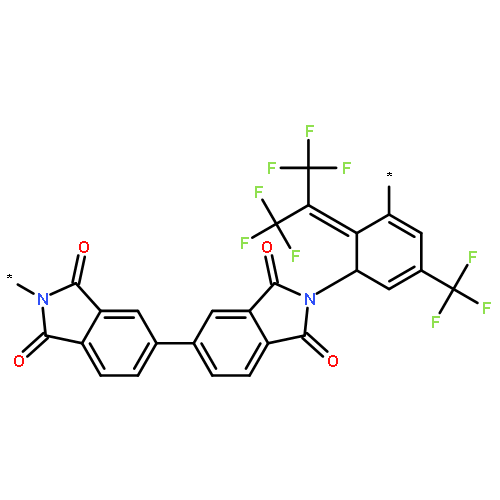 Poly[(1,3-dihydro-1,3-dioxo-2H-isoindole-2,5-diyl)[2,2,2-trifluoro-1-(triflu
oromethyl)ethylidene](1,3-dihydro-1,3-dioxo-2H-isoindole-5,2-diyl)[5-(tri
fluoromethyl)-1,3-phenylene]]