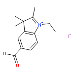 3H-INDOLIUM, 5-CARBOXY-1-ETHYL-2,3,3-TRIMETHYL-, IODIDE