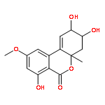 6H-Dibenzo[b,d]pyran-6-one,2,3,4,4a-tetrahydro-2,3,7-trihydroxy-9-methoxy-4a-methyl-, (2R,3R,4aS)-rel-