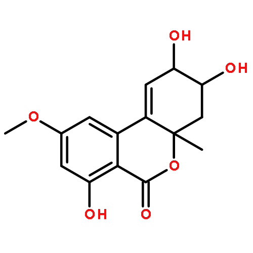 6H-Dibenzo[b,d]pyran-6-one,2,3,4,4a-tetrahydro-2,3,7-trihydroxy-9-methoxy-4a-methyl-, (2R,3R,4aS)-rel-