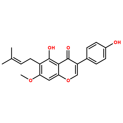 4H-1-Benzopyran-4-one,5-hydroxy-3-(4-hydroxyphenyl)-7-methoxy-6-(3-methyl-2-buten-1-yl)-