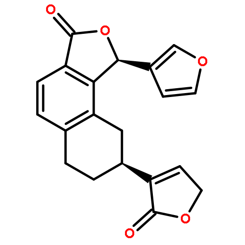 Naphtho[1,2-c]furan-3(1H)-one,8-(2,5-dihydro-2-oxo-3-furanyl)-1-(3-furanyl)-6,7,8,9-tetrahydro-, (1R,8S)-