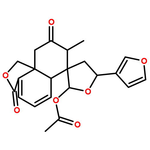 Spiro[furan-3(2H),7'(8'H)-[1H]naphtho[1,8a-c]furan]-3',9'(6'aH,10'H)-dione,2-(acetyloxy)-5-(3-furanyl)-4,5-dihydro-8'-methyl-, (2R,3S,5S,6'aR,8'S,10'aS)-(9CI)