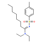 Octanimidamide, N,N-diethyl-N'-[(4-methylphenyl)sulfonyl]-