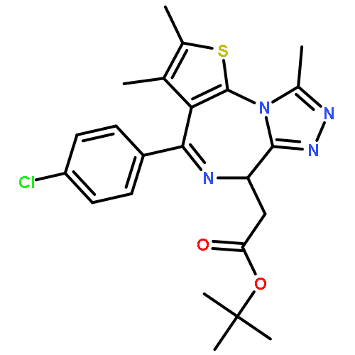 (R)-(-)-tert-Butyl 2-(4-(4-chlorophenyl)-2,3,9-trimethyl-6H-thieno[3,2-f][1,2,4]triazolo[4,3-a][1,4]diazepin-6-yl)acetate