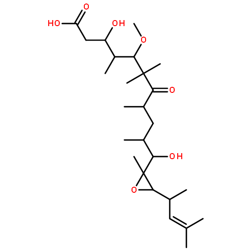 (3S,4R,5S,8S,10S,11S)-3,11-dihydroxy-5-methoxy-4,6,6,8,10-pentamethyl-11-{(2R,3R)-2-methyl-3-[(S)-4-methylpent-3-en-2-yl]oxiran-2-yl}-7-oxoundecanoic acid