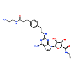 b-D-Ribofuranuronamide,1-[6-amino-2-[[2-[4-[3-[(2-aminoethyl)amino]-3-oxopropyl]phenyl]ethyl]amino]-9H-purin-9-yl]-1-deoxy-N-ethyl-