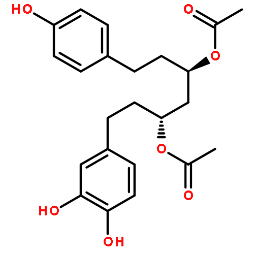 1-(3,4-Dihydroxyphenyl)-7-(4-hydroxyphenyl)heptane-3,5-diyl diacetate