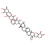 Olean-12-en-28-oicacid, 3-(a-L-arabinopyranosyloxy)-23-hydroxy-,O-6-deoxy-a-L-mannopyranosyl-(1®4)-O-b-D-glucopyranosyl-(1®6)-b-D-glucopyranosyl ester, (3b,4a)-