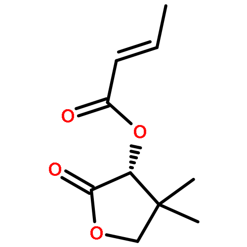 2-Butenoic acid, (3R)-tetrahydro-4,4-dimethyl-2-oxo-3-furanyl ester,(2E)-