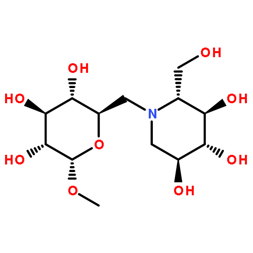 a-D-Glucopyranoside, methyl6-deoxy-6-[(2R,3R,4R,5S)-3,4,5-trihydroxy-2-(hydroxymethyl)-1-piperidinyl]-