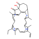 (3Z,9Z,13Z)-7-ethenyl-12-ethyl-20-hydroxy-6,11,26,27-tetramethyl-2,16,28,29-tetraazaheptacyclo[15.7.1.1~3,24~.1~5,8~.1~10,13~.1~15,18~.0~20,25~]nonacosa-1,3,5,7,9,11,13,15,17(25),18(27)-decaene-19,21-dione (non-preferred name)