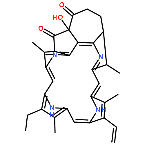 (3Z,9Z,13Z)-7-ethenyl-12-ethyl-20-hydroxy-6,11,26,27-tetramethyl-2,16,28,29-tetraazaheptacyclo[15.7.1.1~3,24~.1~5,8~.1~10,13~.1~15,18~.0~20,25~]nonacosa-1,3,5,7,9,11,13,15,17(25),18(27)-decaene-19,21-dione (non-preferred name)