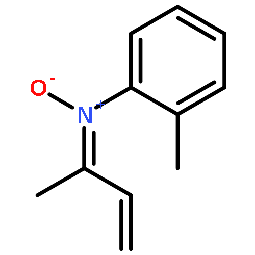 Benzenamine, 2-methyl-N-(1-methyl-2-propenylidene)-, N-oxide, (E)-