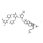 Lanost-7-en-18-oicacid, 16-(acetyloxy)-20-hydroxy-3-[(O-3-O-methyl-b-D-glucopyranosyl-(1®3)-O-b-D-xylopyranosyl-(1®4)-O-[b-D-xylopyranosyl-(1®2)]-O-6-deoxy-b-D-glucopyranosyl-(1®2)-4-O-sulfo-b-D-xylopyranosyl)oxy]-, g-lactone, monosodium salt, (3b,9b,16b)-