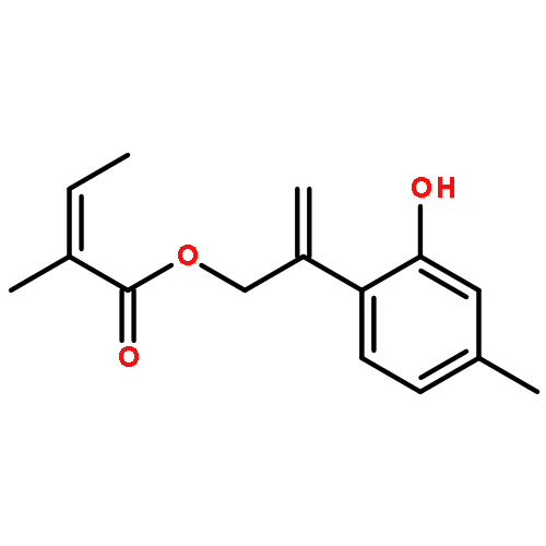 (Z)-2-(2-hydroxy-4-methylphenyl)allyl 2-methylbut-2-enoate