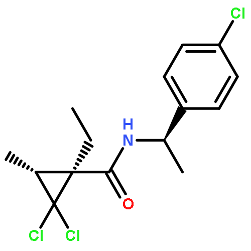 Cyclopropanecarboxamide,2,2-dichloro-N-[(1R)-1-(4-chlorophenyl)ethyl]-1-ethyl-3-methyl-, (1S,3R)-