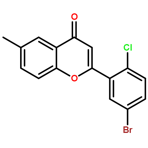 4H-1-Benzopyran-4-one, 2-(5-bromo-2-chlorophenyl)-6-methyl-