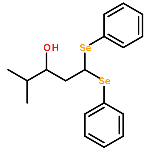 3-Pentanol, 4-methyl-1,1-bis(phenylseleno)-