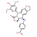 Furo[3',4':6,7]naphtho[2,3-d]-1,3-dioxol-6(5aH)-one,5,8,8a,9-tetrahydro-5-(4-hydroxy-3,5-dimethoxyphenyl)-9-[(4-nitrophenyl)amino]-,(5R,5aR,8aS,9S)-